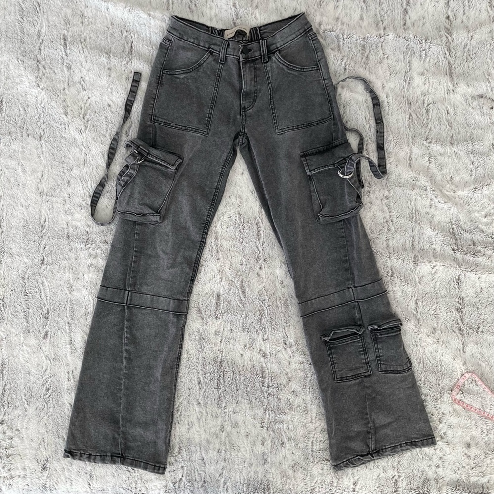 Love Trends Gray Denim Pants with Pockets